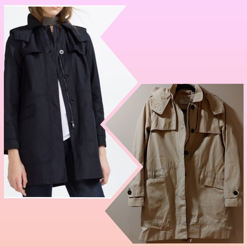 🍁Zara Women's Outwear Beige Trench Coat